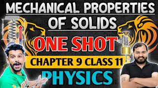 Class 11 Chapter 9 Physics  Mechanical Properties of Solids OneShot  Elasticity OneShot CBSE NEET [upl. by Noirb]