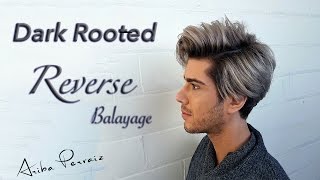 Dark Rooted Reverse Balayage  HAIR MAKEOVER  ARIBA PERVAIZ [upl. by Shulins]