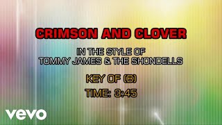 Tommy James amp The Shondells  Crimson And Clover Karaoke [upl. by Cathee611]