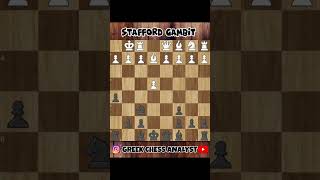 Stafford Gambit Trap chess bishopsacrifice fyp views [upl. by Walrath151]