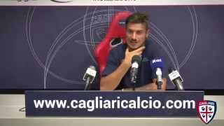 Conferenza Stampa Daniele Dessena 120715  Cagliari Calcio [upl. by Rabma]