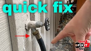 QUICK and EASY Fix for a Leaking Garden Hose Connection [upl. by Annawaj386]