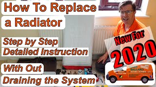 How to Replace a Radiator with out draining the system [upl. by Yartnoed996]