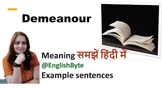 Demeanour meaning in Hindi [upl. by Tracey475]