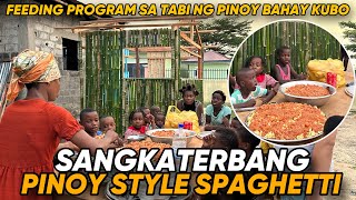 FEEDING PROGRAM SA TABI NG BAHAY KUBO [upl. by Ynnhoj]