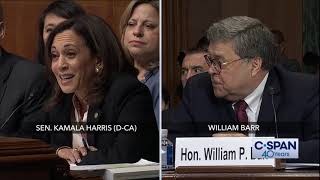 Complete exchange between Sen Kamala Harris and Attorney General William Barr CSPAN [upl. by Michail]