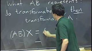 Lec 3 Matrices inverse matrices  MIT 1802 Multivariable Calculus Fall 2007 [upl. by Bondon319]