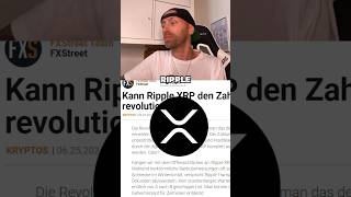 Kann Ripple den Zahlungsverkehr Revolutionieren❓xrp xrpnews xrpripple krypto crypto [upl. by Gertrude]