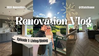 Renovation Vlog  Herringbone Flooring Media Wall planning amp tidying up [upl. by Thais]