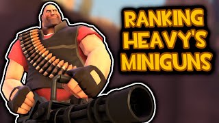 TF2 Ranking Every Minigun For Casual [upl. by Schlicher]