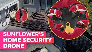 Sunflowers home security drone spots trespassers [upl. by Aenyl]