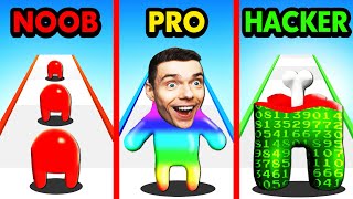 NOOB vs PRO vs HACKER BLOB CLASH [upl. by Eelidnarb]