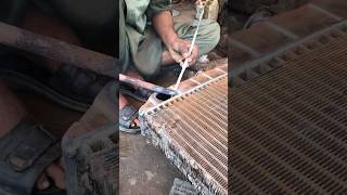 Leak radiator repair trendingshorts restoration radiator [upl. by Ynehteb]