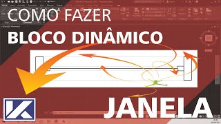 Como fazer  Blocos Dinâmicos  JANELA  AutoCAD [upl. by Wall]