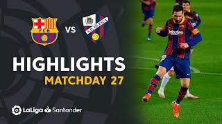 Highlights FC Barcelona vs SD Huesca 41 [upl. by Hirschfeld]