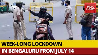 Coronavirus Karnataka Govt Announces Weeklong lockdown In Bengaluru From July 14 [upl. by Gal81]