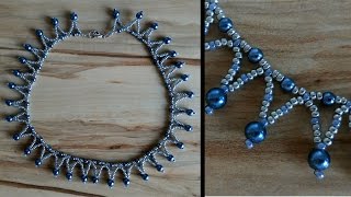 AnleitungTutorial Historische Kette MittelalterRenaissance  DIY Anfänger Perlen [upl. by Ainatnas]