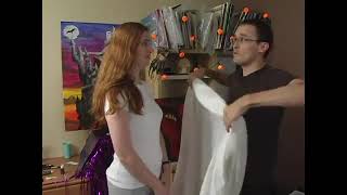 How to Drape Sheets for a Ghost Costume [upl. by Pontias921]