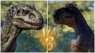 Scorpius Rex vs Indominus Rex who will win Jurassic World Evolution [upl. by Satterlee612]