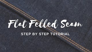 How to Sew a Flat Felled Seam Video [upl. by Kentigera]