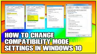 How To Change Compatibility Mode Settings in Windows 10 [upl. by Aidnyl]