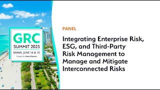 Managing and Mitigating Interconnected Risk  GRC Summit Miami 2023 [upl. by Ahseinaj]