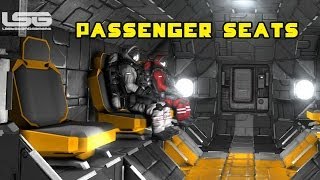 Space Engineers  Passenger Seats Magnetic Conveyor Connector System [upl. by Dorin953]