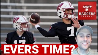 Wisconsin Badgers football and basketball QA QB depth chart and thoughts on Evers Tyler Van Dyke [upl. by Hills]