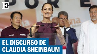 MÉXICO  El primer discurso de Claudia Sheinbaum como candidata de Morena para 2024  EL PAÍS [upl. by Dace241]