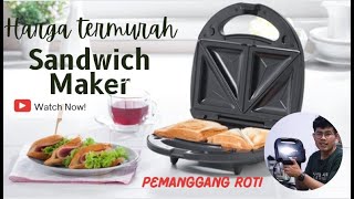 Pemanggang Roti UNYU dari Advance SW 101  Pemanggang Roti Termurah  UnboxingSandwich Maker SW101 [upl. by Netsriik]