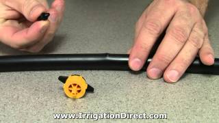 How to repair drip irrigation tubing with a goof plug [upl. by Cad]