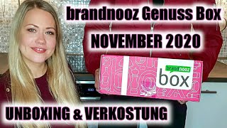 Brandnooz Genuss Box November 2020  Unboxing amp Verkostung [upl. by Linn425]