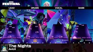 Fortnite Festival The Nights Hard Full Band 100 Flawless [upl. by Walford]