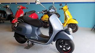 Vespa GTV Sei Giorni 300 HPE Grigio Met 2019  De Vespa Garage [upl. by Koralie]