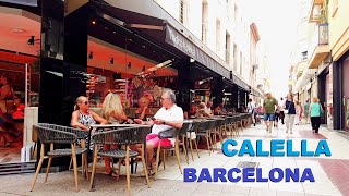 CALELLA in Summer  Shopping Street Tour  AUGUST 2023 BARCELONA 4K [upl. by Anaele532]