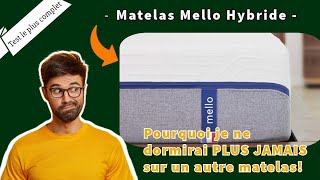 Test du matelas Mello hybride le plus complet 2024 [upl. by Ishmael936]