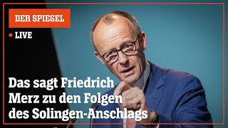 Livestream Das sagt Friedrich Merz nach dem Treffen mit Kanzler Scholz  DER SPIEGEL [upl. by Peoples]