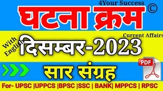 घटना चक्र दिसंबर 2023 सार संग्रह  Ghatna Chakra December 2023 Saar Sangrah [upl. by Sharona641]