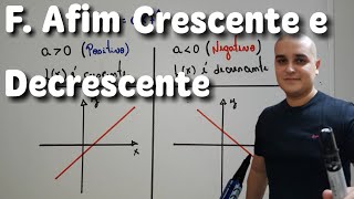 Função Afim 05 Função Afim Crescente e Decrescente [upl. by Trow]