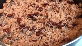 JAMAICAN RICE amp PEAS RECIPE MY VERSION  BEGINNER FRIENDLY [upl. by Anaitat]