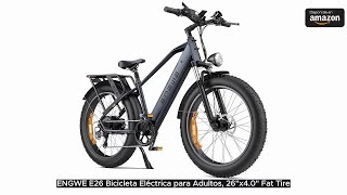 ENGWE E26 Bicicleta Eléctrica para Adultos 26quotx40quot Fat Tire Bicicleta de Montaña Eléctrica 250W [upl. by Stig]