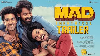 MAD  Official Trailer  Kalyan Shankar  S Naga Vamsi  Bheems Ceciroleo  MADTheMovie [upl. by Ynohtnaluap463]