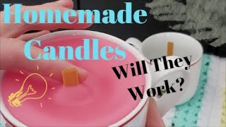 ❄🧐🔥TESTING DIY Woodwick Candles Using Popsicle Sticks Scentsy Wax Cubes and Crisco [upl. by Nafets]