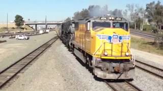 The UP 4014 Project  Departing Colton April 28 2014 [upl. by Rayford]