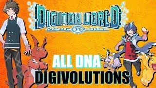 ALL DNA DIGIVOLUTIONS DIGIMON WORLD NEXT ORDER [upl. by Yrgoerg222]