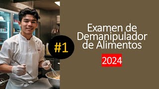 Examen de Manipulador de Alimentos Preguntas y Respuestas 2024 Parte 1 [upl. by Bigg]