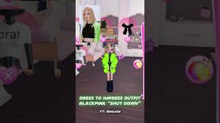 DRESS TO IMPRESS OUTFIT BLACKPINK quotSHUT DOWNquot dresstoimpress codes roblox oufitideas [upl. by Ottillia748]