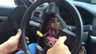 Как снять руль на Opel Vectra C Astra H Zafira B How to remove the steering wheel on Opel [upl. by Sathrum]