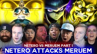 Netero vs Meruem Part 1  HxH Ep 122 Reaction Highlights [upl. by Norel698]