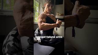 Leanest Natural Arms bodybuilding natty workoutshorts fitness nattybodybuilding [upl. by Viradis]